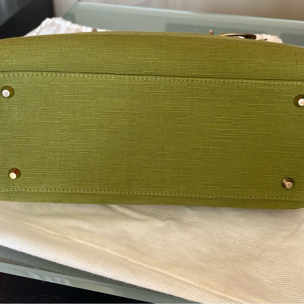 Vintage CHRISTIAN DIOR GREEN LADY DIOR BAG - Picture 6 of 11